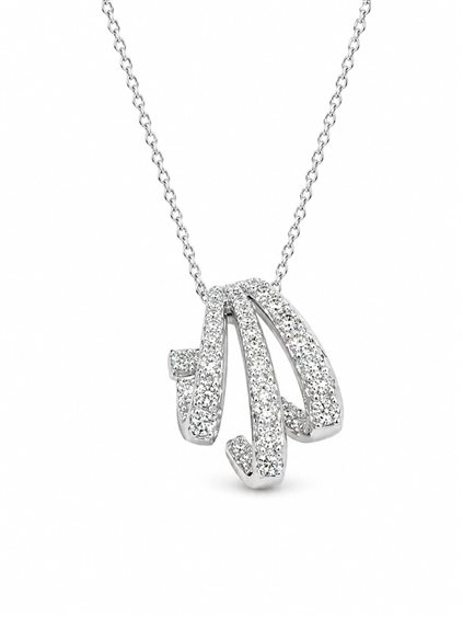 Necklace Davite & Delucchi Woman in White Gold Diamante 0.71 Ct CLN012167 - CLN012167